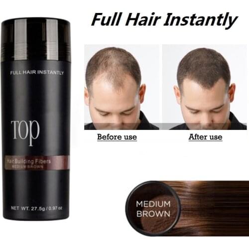 Hair Lossing Products Authentic Keratin Hair Fibers Spray 27.5G Colorful Powder Building Hairline Optimizer Dense Hair Growth