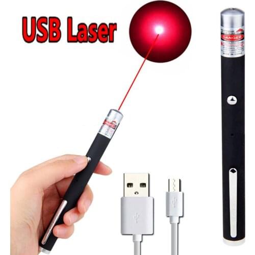 USB powerful laser portable red dot green laser ballpoint pen 5MW 532nm, suitable for speech and conference funny cat toy laser