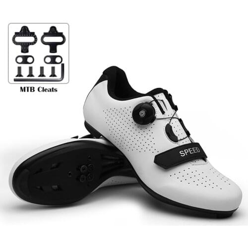 Mens Cycling Shoes Road Bike Cleat Pedal Compatible Mountain Bike Flat Mtb Sneakers Bicycle Shoes Women Triathlon Speed Sneaker
