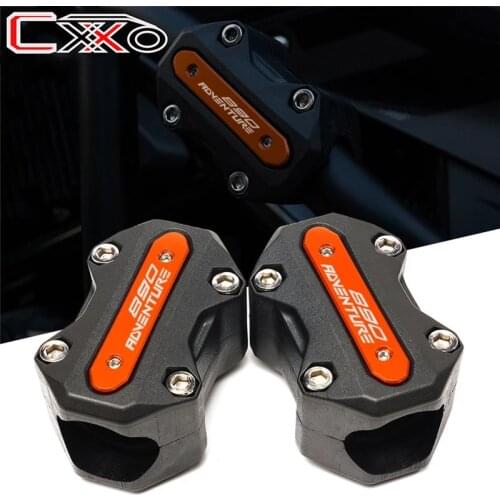 For KTM 890 ADV 890 Adventure R 890 ADV 2020-2021 Engine Guard Bumper Protection Decorative Orange Block Accessories Motorbike