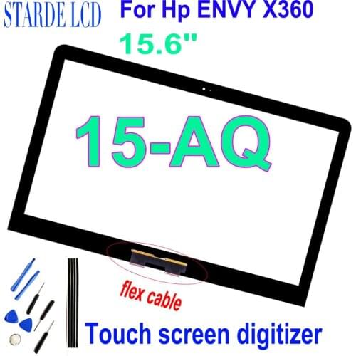 15.6" For HP Spectre x360 15 AQ 15-AQ Touch Screen Digitizer Sensor Outer Glass Panel Lens Replacement for HP 15-AQ Touch