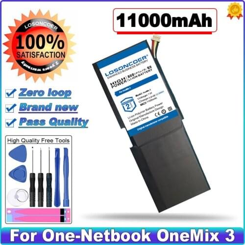 LOSONCOER 11000mAh Battery For One-Netbook OneMix 3 OneMix3 506480