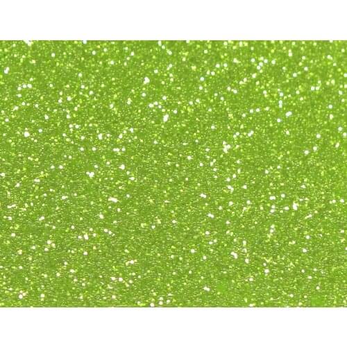 Acrylic/PMMA 1-Sided Fine Glittering Color Sheets 3.0mm for Jewelries, Crafts, Art Works, Decoration - Apple Green (CA8807)