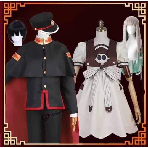 Anime Toilet-Bound Cosplay Costumes Jibaku Shounen Yashiro Nene Wig Hanako-Kun Costume Uniform Dress Carnival Halloween Suit