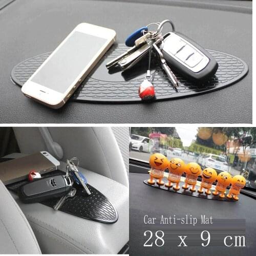 Car gadget anti slip mat auto interior dashboard phone coin gel pads fixed gel double sided car non-slip mat 28*9cm