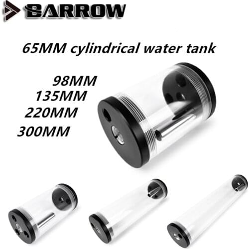 Barrow 65MM diameter variety length Cylindrical water cooling radiator Black through YPH65 V2 series