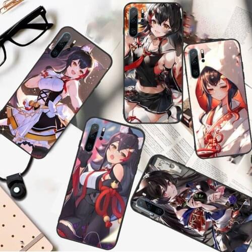 Ookami mio hololive fox girl cute Phone Case For Huawei honor Mate P 10 20 30 40 i 9 8 pro x Lite smart 2019 nova 5t