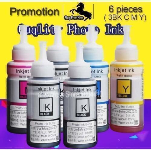 For Epson L386 L456 Ink Ecotank ink bottle multipack 664 Ink Kit 70ML BLACK