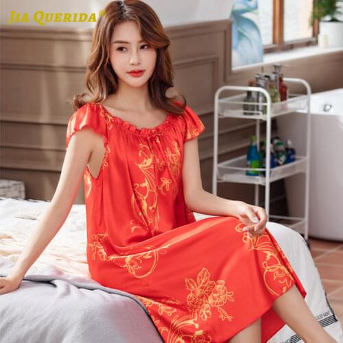 Женские атласные ночные сорочки Jia Querida China At AliExpress