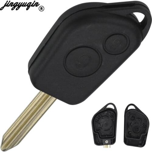 Jingyuqin 10pcs/lot Remote Entry Key Fob Cover Case Shell For Citroen Elysee Picasso Saxo Xsara Berlingo Key Replacement Auto