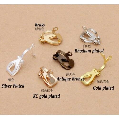1000pcs simple copper ear clip with ring without ear hole ear clips