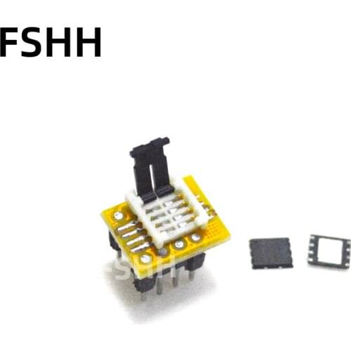 Mini series QFN8 socket QFN8 to DIP8 adapter QFN8 Programmer adapter WSON8 DFN8 MLF8 VFND8 5*6mm 1.27mm SOCKET