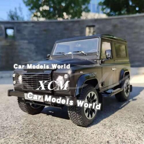 Diecast Car Model LCD Models Defender 90 Works V8 - 70th Edition 2017 1:18 (Matt Black) + SMALL GIFT
