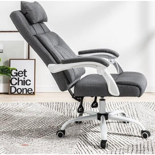 Fashion Minimalist Modern Computer Chair Home Boss Recliner Office Chair Swivel Gaming Comfortable Long Sitting Desk Business