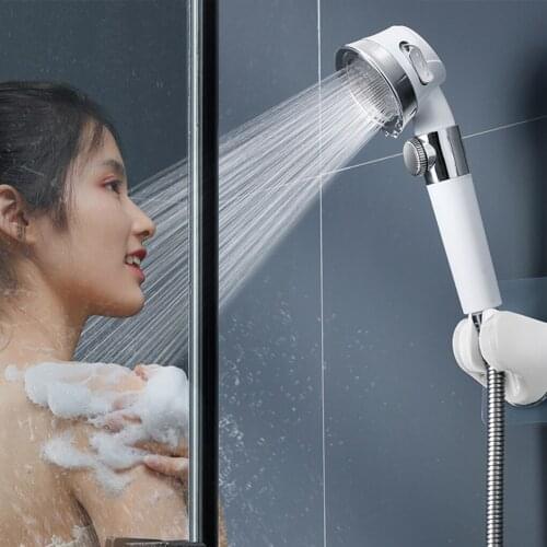Adustable 3 Modes Shower Heads Set Handheld High Pressure Showerhead Bathroom Accessories Shower Head Set With Hose Holder