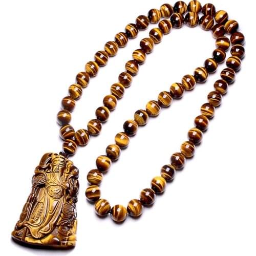 Natural Jade Pendant Hand-Carved Statue Jadeite Pendants Charm Necklace for Men Women Accessories Fashion Jewelry Man Chain