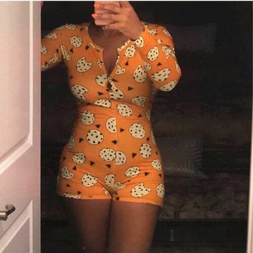 2020 New Womens Lady Sexy Romper Bodycon Casual Jumpsuit Romper Long Sleeve Shorts Leotard Home Wear Tracksuit Playsuit Pajama