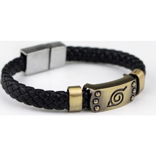 Anime Cosplay Costumes Knit Bracelet Accessories Props Black Punk Fashion Bracelets