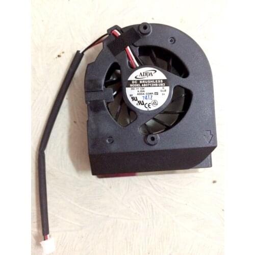 New ADDA original AB0712HB-UB3 DC 12V 0.30A 3-wires double ball bearing notebook CPU cooling fan
