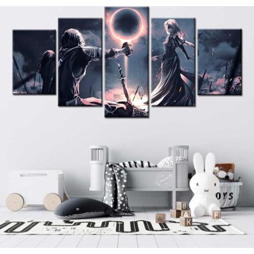 The Dark Souls 3 Game Poster Of on Canvas Wall Art Home Decoative Living Room Or Bedroom Painting