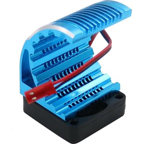 Alloy heat sink with fan for 42mm diameter motor cooling heatsink for RC off-road, buggy HSP hopup upgraded parts