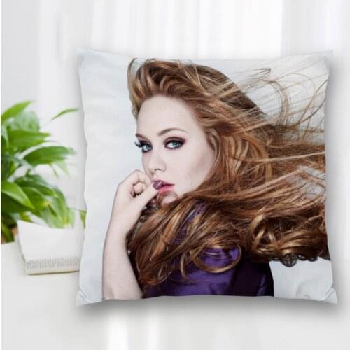 Hot Sale Custom Decorative Pillowcase Singer Adele Square Zippered Pillow Cover Best Nice Gift 20X20cm 35X35cm 40x40cm