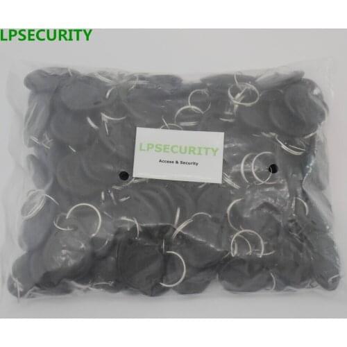 LPSECURITY 100pc125Khz black color RFID Proximity Keyfobs Ring Access Control Card RFID ID Tag