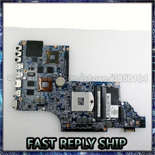 SHELI Laptop Motherboard For hp DV6 DV6-6000 665343-001 DDR3 HM65 HD6700M 1G 216-0810001 notebook pc mainboard 100% fully tested