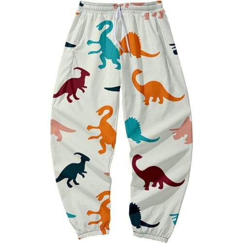 Oversize 6XL Dinosaur Printed Men Japanese Pocket Cargo Pants Joggers Harajuku Harem Pants Sweatpant Hip Hop Trousers