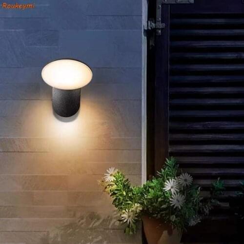 Modern wall lamps waterproof up down sensor terraza garden courtyard street porch outdoor lighting lampe murale exterieur