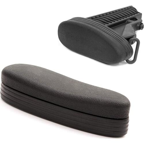 Tactical Snap-On Recoil Buttstock Pad Butt Shockproof Rubber Shoulder Protector for Hunting Most 6-Position Stock AR15 Rifle