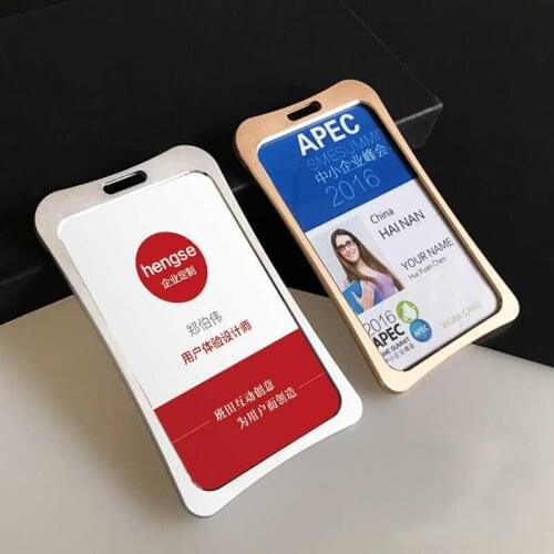 Business card holder Bus Card ID IC Card Badge with Polyester Lanyard Hang tag Work card set(contains the hag tag lanyard)