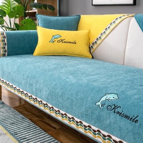 Sofa mat four seasons universal non-slip high-end cushion Nordic simple sofa cover back towel cover cloth