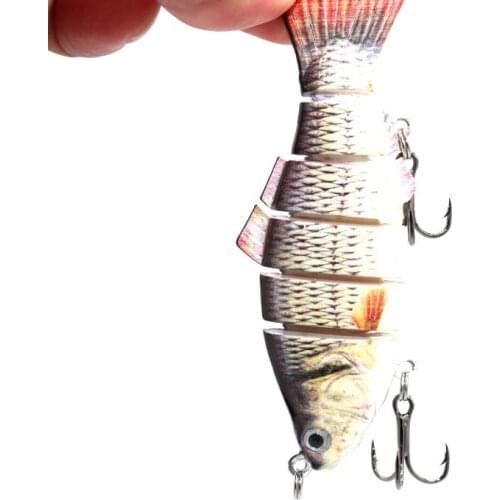 10cm 19.5g 6 Multi Jointed Sinking Wobblers Fishing Lures Swimbait Pesca Hard Artificial Bait Pike/Bass Fishing Lure Crankbait