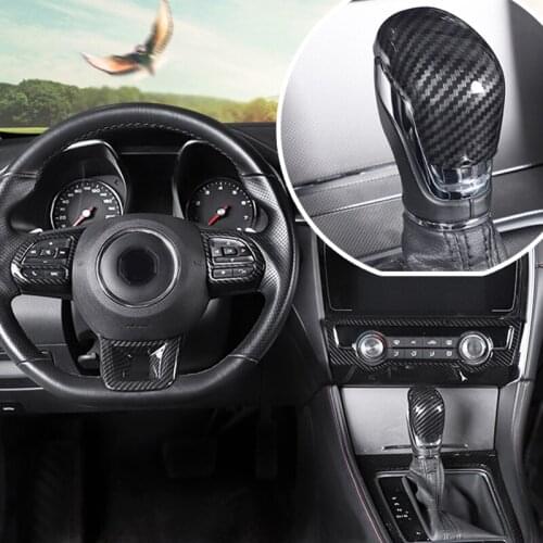 ABS Carbon Fiber pattern for MG MG6 2018-2019 Interior Decoration Steering Wheel frame Gear Armrest Modification