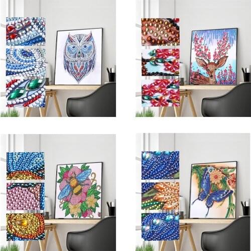 DIY Diamond Painting Special Shape Drill Diamond Cross Stitch Exquisite Pattern Diamond Mosaic Bedroom Wall Decoration Craft