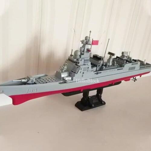 Sembo Blocks Destroyer Idea series 52D Missile Ship Guide Destroyer 3D modile diamond Bricks Building Blocks For Children Gifts