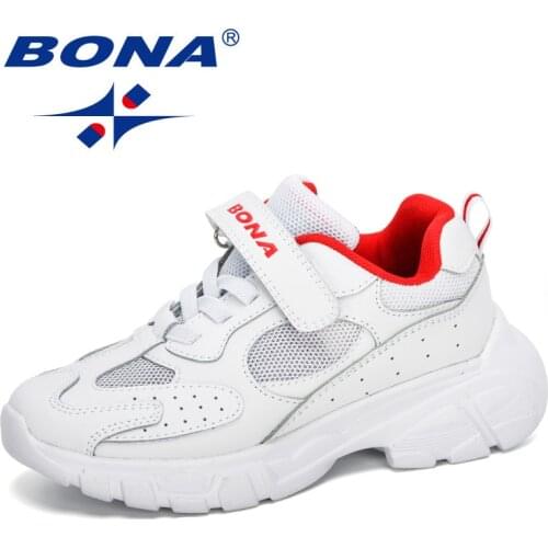 BONA 2020 New Designers Child Sneakers Casual Shoes Outdoor Running Shoes Trainers Children Chaussure Sport Footwear Comfortable