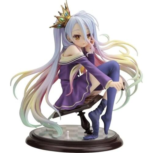 Kotobukiya White Figure No Game No Life model Ornaments Figure PVC Model Doll Toys birthday gifts Colletible Model Toy