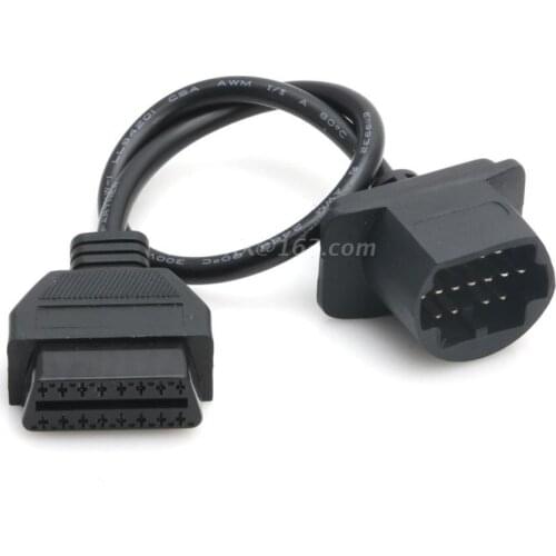 17 Pin to 16 Pin Cable OBDII OBD2 Cable Diagnostic Adapter Connector For Mazda