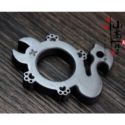 Zirconium Alloy Totoro The Portable Handheld Portable Self-defense EDC Multi-tools Equipment Equipment Pocket EDC Multi Tools