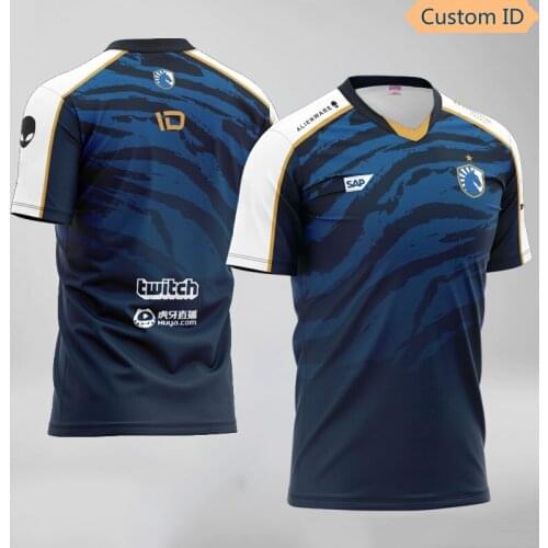 Team liquid uniform T-shirt 2021 LOL CSGO Player Name Fan T-shirt Hochwertige TL esports 3D shirt personal ID customization 2021