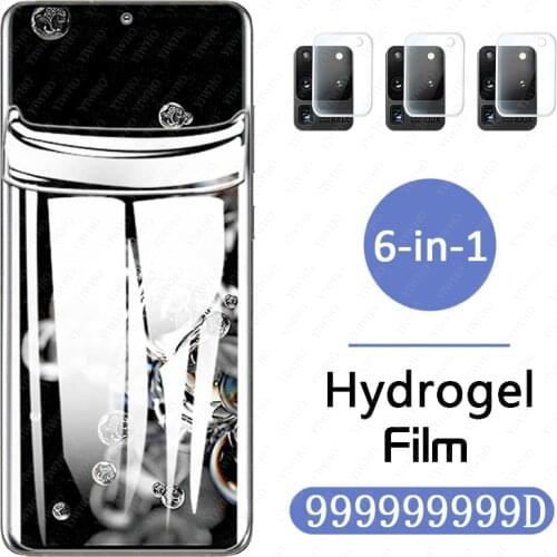 Camera Soft Glass for Samsung s20 ultra Screen Protector s20Ultra Hydrogel Film Samsung Galaxy S 20 ultra Pro G988 Clear Cover