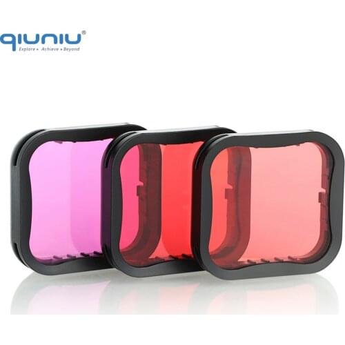 QIUNIU 3-Pack Underwater Filter Set Dive Lens Color Filter for GoPro Hero 2018 5 6 7 Black Super Suit Housing Case Accessories