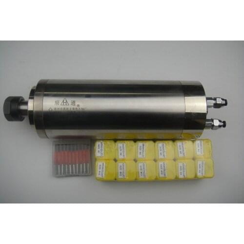 CNC spindle kit ER20 2.2KW water cooling spindle+12 ER20 collets + CNC engraving bits