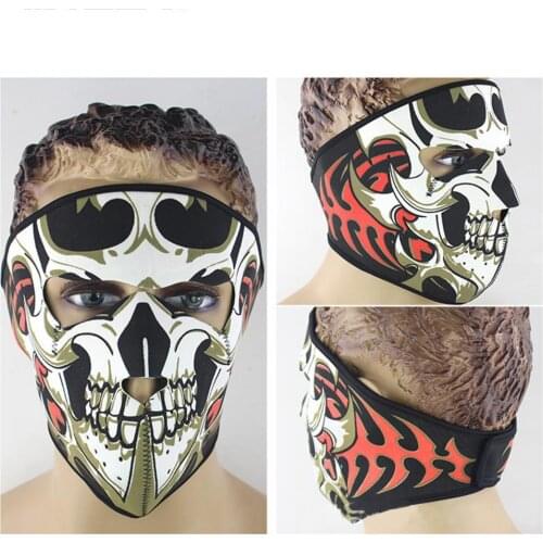 Weird and scary Halloween mask, reusable breathable neoprene holiday cosplay party mask, giant