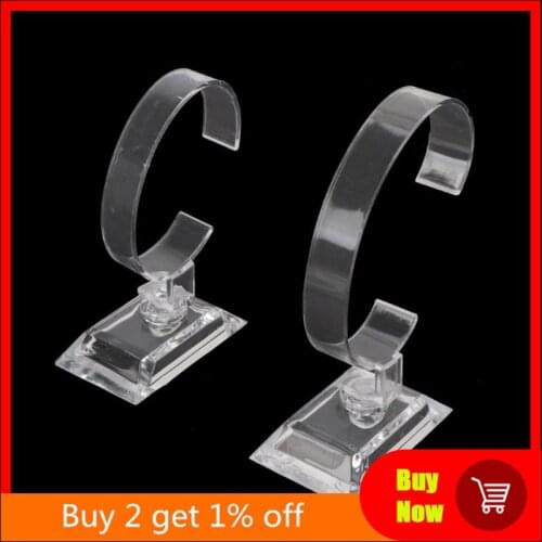 1Pc Clear Acrylic Bracelet Watch Display Holder Stand Rack Retail Shop Showcase