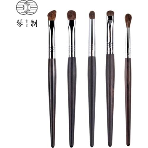 QINZHI Professional Handmade Make Up Brushes Set Eye Shadow Blending Brush Natural Horse Hair Makeup Brushes Kit