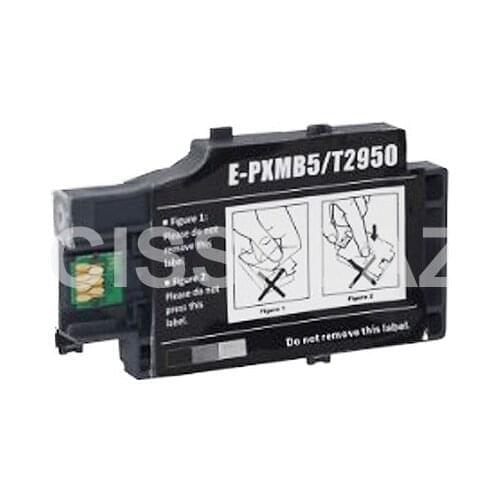 CISSPLAZA 5x T2950 Waste ink tank compatible wf100 for epson WorkForce WF-100 WF-100W PX-S05B PX-S05W Printer