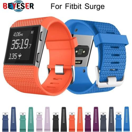 Replacement Wrist band Watch Strap for Fitbit Surge Smartwatch GPS Heart Rate Monitor Watchbands with Tool Straps Accessories
